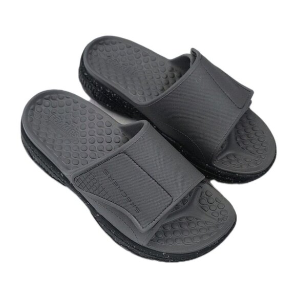 Men\'s Skechers Foamies Creston Ultra Slide Sandal Dark Taupe Size 8 - New‎ main image 5